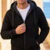 Men’s Sherpa Lined Fleece Hoodie