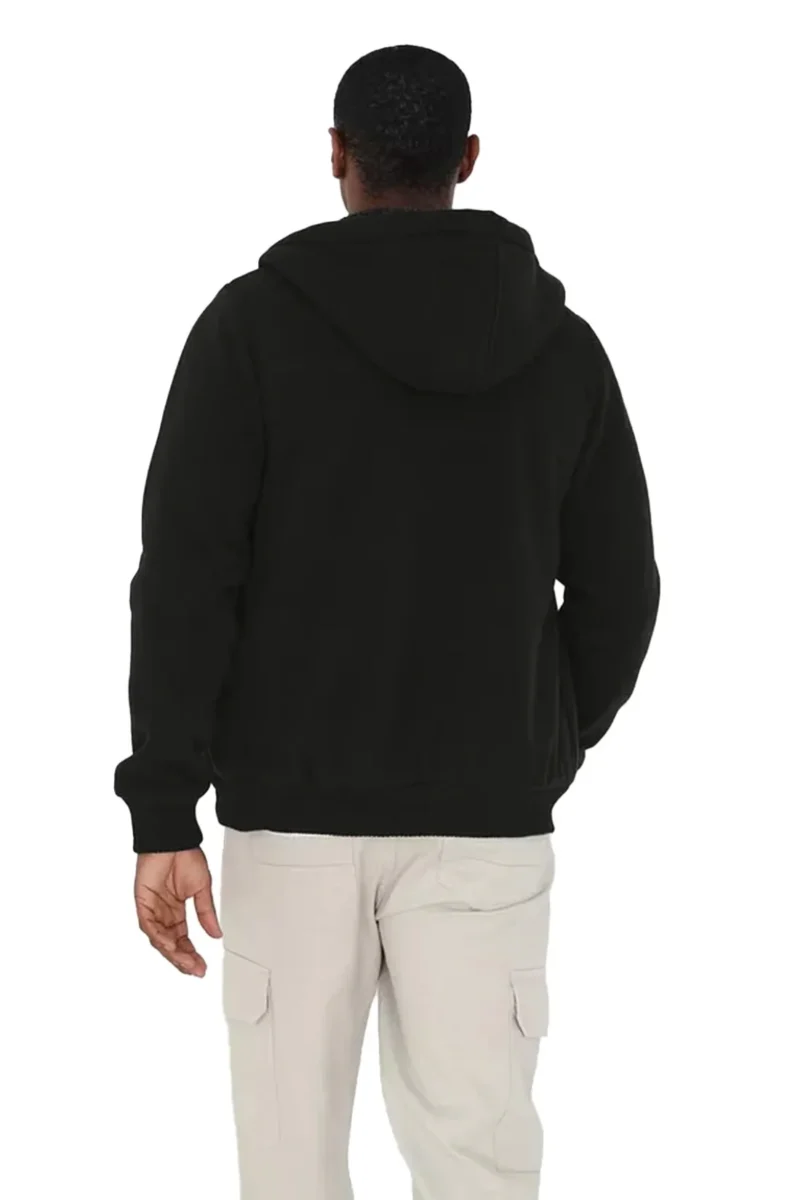 Men’s Sherpa Lined Fleece Hoodie