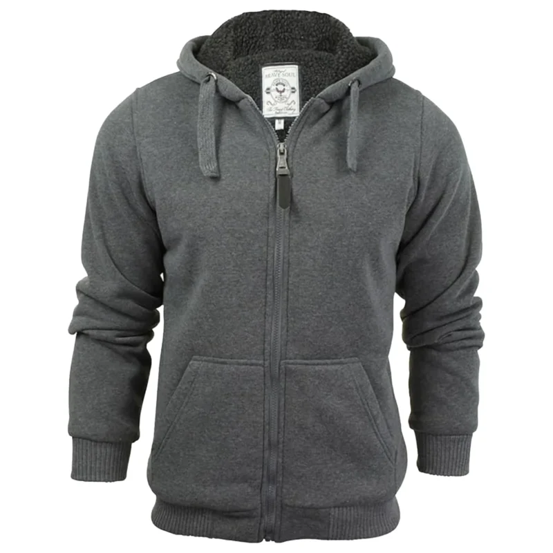 Men’s Sherpa Lined Fleece Hoodie
