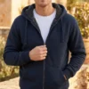 Men’s Sherpa Lined Fleece Hoodie