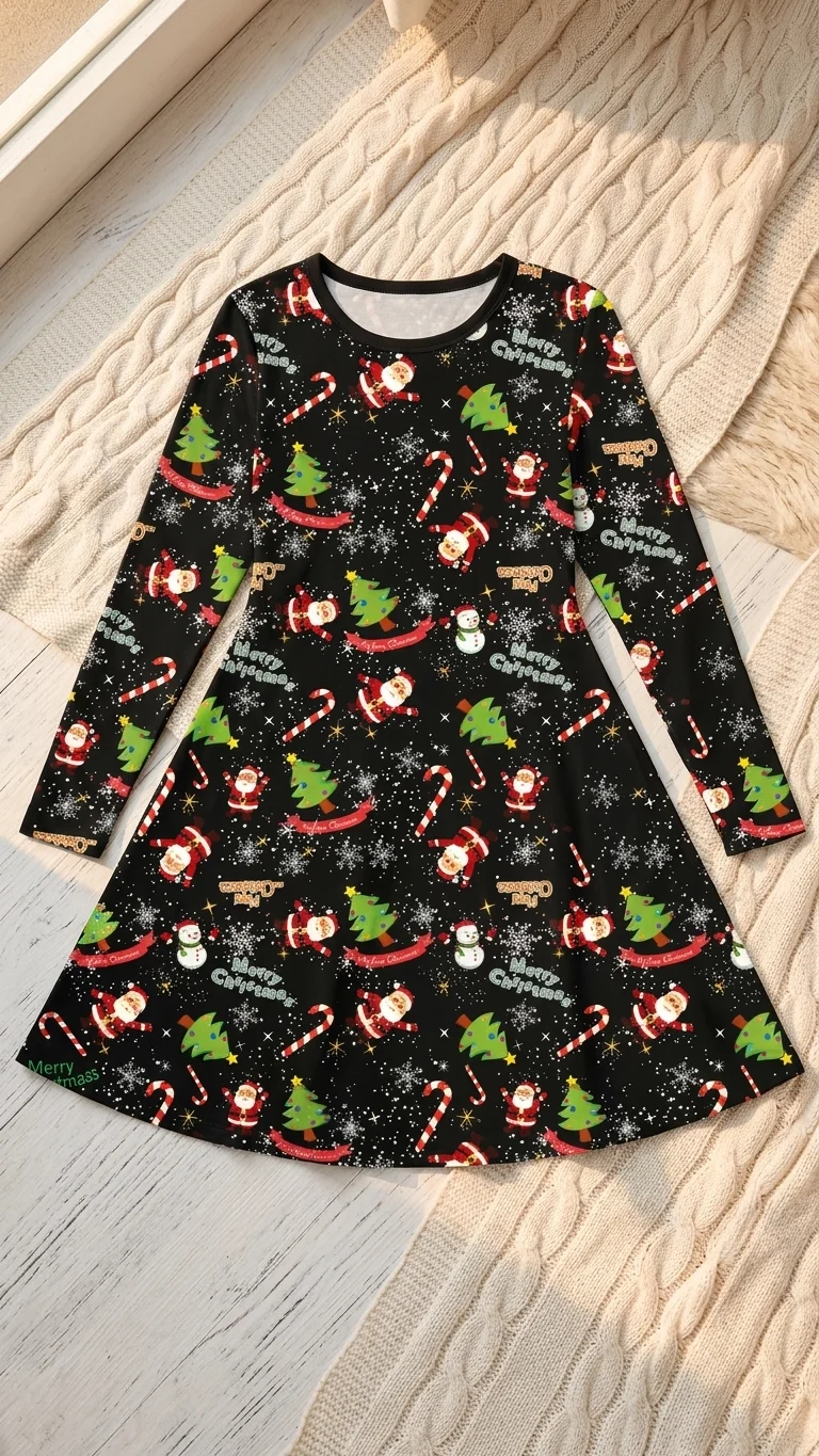 Snowflake Galaxy Christmas Dress
