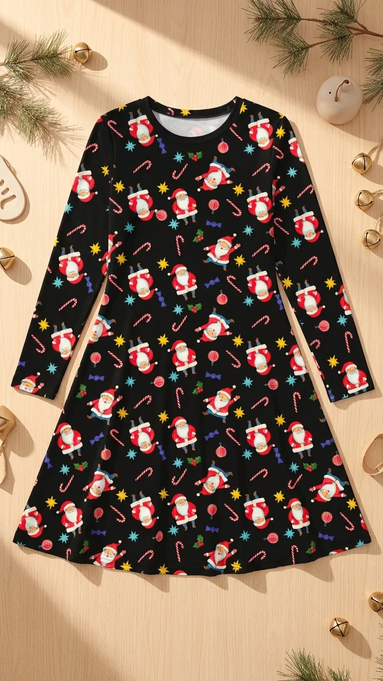 Santa Candy Christmas Dress