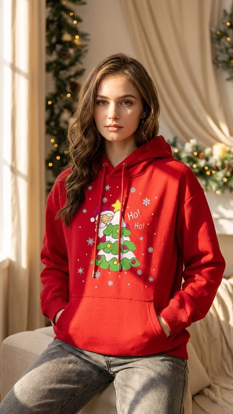 Women’s Ho Ho Christmas Hoodie