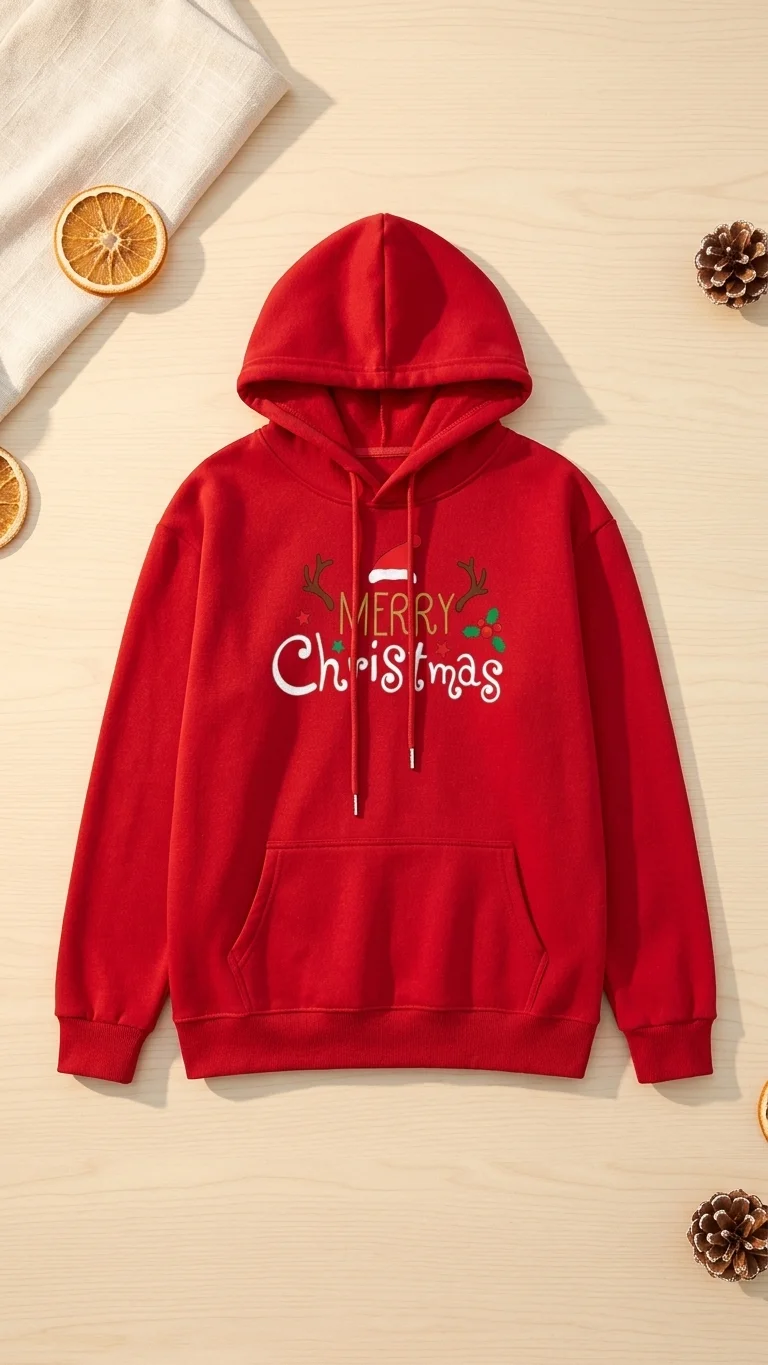 Merry Xmas Holly Hoodie